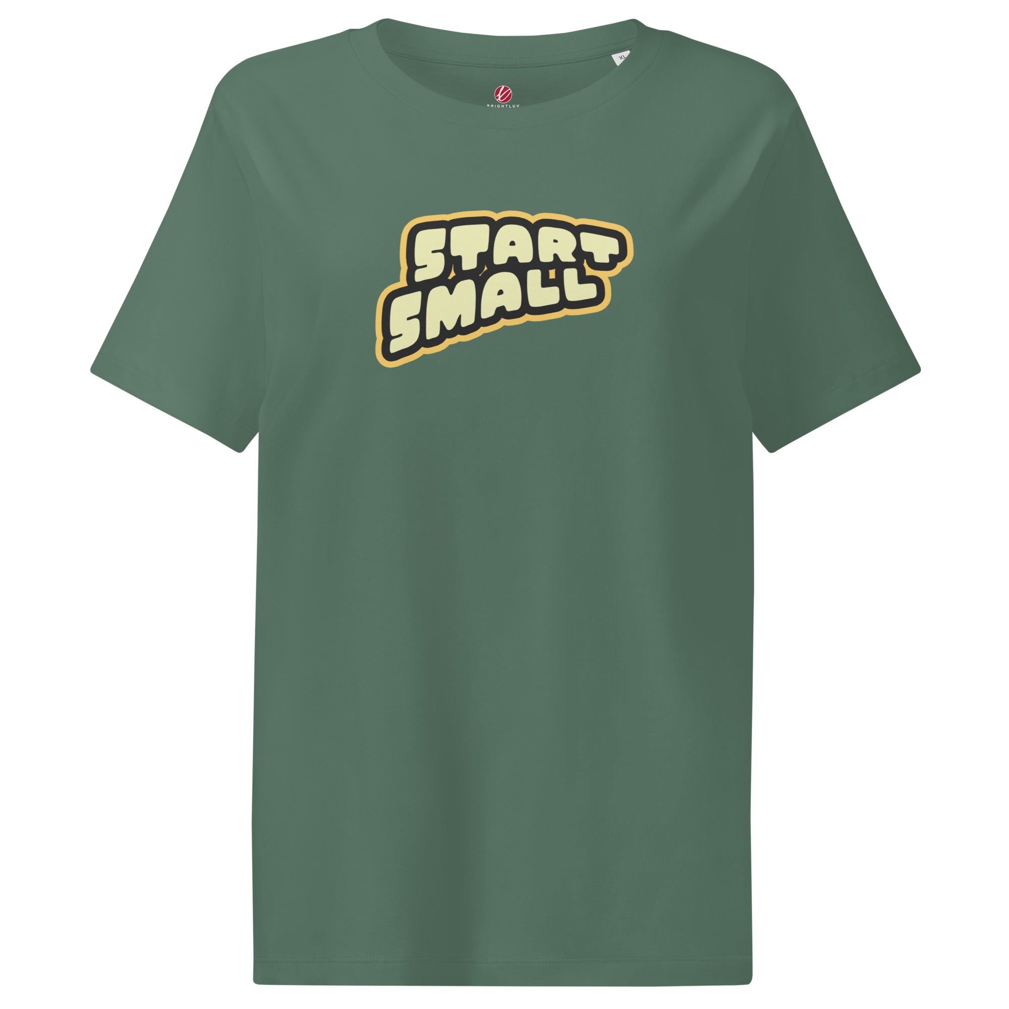 Start Small Brightluv Apparel Motivational Tee #color_green bay