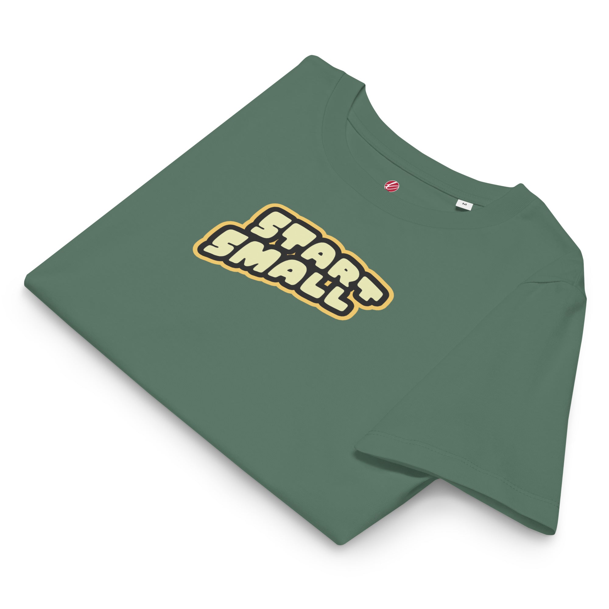 Start Small Brightluv Apparel Motivational Tee #color_green bay